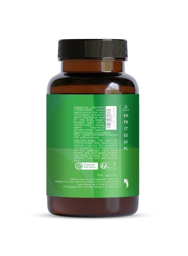 Vitabay Folic Acid - 1000 mcg - 240 vegan tablets - Image 4